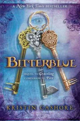 Book cover for Bitterblue by Kristin Cashore showing 3 metal keys