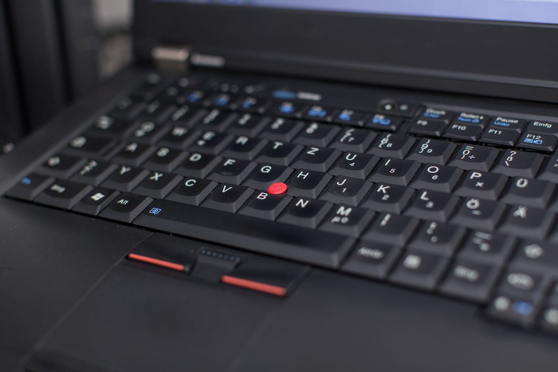 Black laptop keyboard 